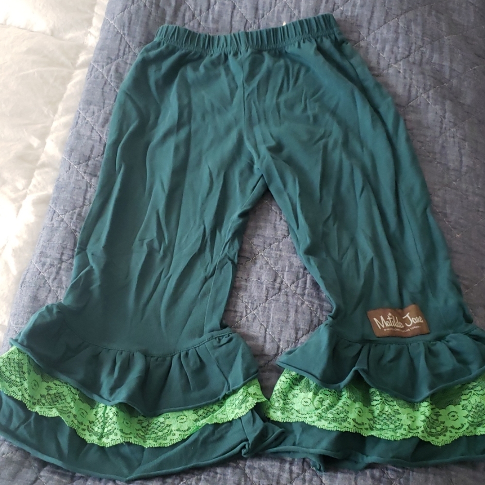 Matilda Jane Character Counts Green Ruffles Size 4